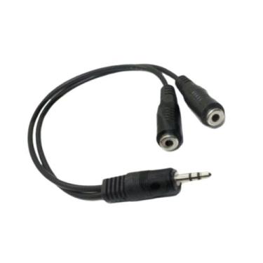 Imagem de Duplicador Adaptador Áudio P2 Duplo Fêmea Fone De Ouvido - MIXJAM