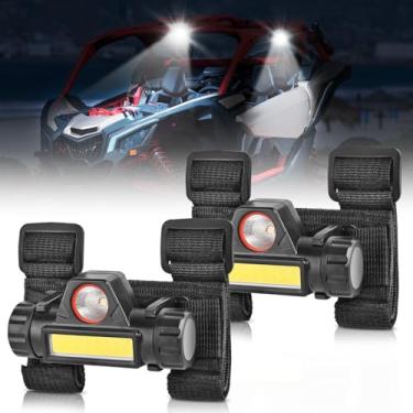 Imagem de Nilight Luz De Cúpula Utv, 2 Peças, Holofote, Feixe Combinado, Luzes Internas Led, Universal, 1,5"-2,0" Roll Bar Mount, Iluminação Para Atv, Can-Am, Polaris Rzr, Dune Buggy, Carrinho Golfe, Veículo