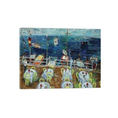 Imagem de Pinturas Famosas Arte Parede-Imagens em Tela-Sea-Pôster e Impressões para Sala de Estar Quarto Casa 20x25cm8x10in Tela Embrulhada