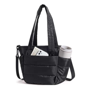 Imagem de BAGSMART Lancheira feminina pequena isolada com compartimento de almoço acolchoada leve e inchada para trabalho, viagem, ar livre, preta