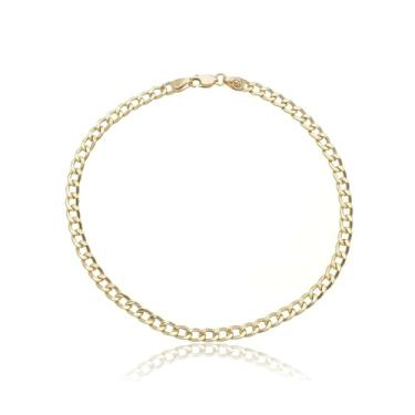 Imagem de Pulseira Masculina Grumet Grossa 3,5mm Ouro 18k 750 Fecho Mosquetão