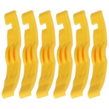 Imagem de SG Store Ferramenta de alavanca de pneu de bicicleta de nylon 6 peças com gancho de raio de 10 cm para bicicletas de montanha bicicletas de estrada