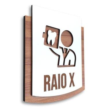 Imagem de Placa De Sinalização  Raio-X - MDF 15x13cm - Victare