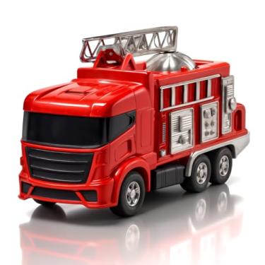 Imagem de Carrinho Bombeiro Infantil Caminhão Com Escada E Acessórios