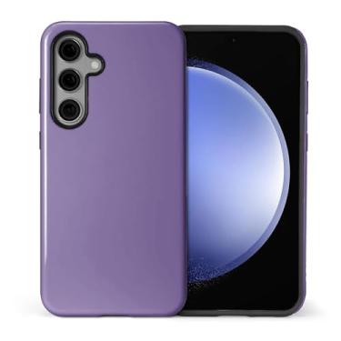 Imagem de ilikediy Capa para Samsung Galaxy S24 Plus, Capa HL2 Clássica Roxa Híbrida 2 Camadas Rígida Silicone Design Padrão Capa Protetora