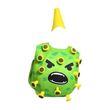 Imagem de simhoa Fantasia de Halloween para Adultos Roupa Cosplay para Festas Temáticas Carnaval, Verde
