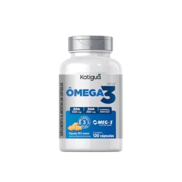 Imagem de Katiguá Ômega 3 Meg-3 Epa + Dha 3000Mg Fish Oil 120 Cápsulas Soft Gel • 40 Doses Branco