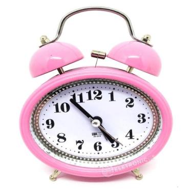 Imagem de Relógio Analógico Com Despertador Mesa Campainha Som Alto ZB2016 - Lua