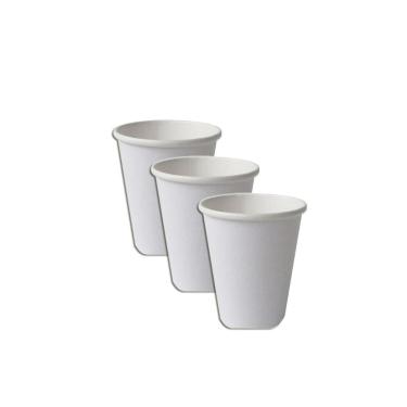Imagem de Copo De Papel Biodegradável 120Ml Branco Liso 55Un Kit 3