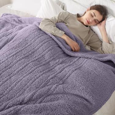 Imagem de Cobertor aquecido de tamanho completo, cobertor elétrico aquecido com 6 níveis de aquecimento e temporizador ajustável de 1 a 10 horas, cobertor elétrico lavável ultra macio e espesso para cama, 182 x