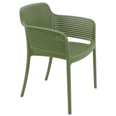 Imagem de Cadeira Tramontina Gabriela em Polipropileno e Fibra de Vidro Verde Oliva 92151027
