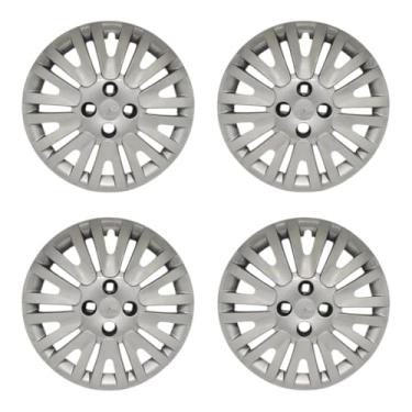 Imagem de Kit 4 Calota Aro 15 Compatível c/Roda Gol Power G5 2009 2010 - Prata