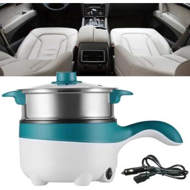 Imagem de Apehren Panela Elétrica Quente, 2l Antiaderente Fritura P Com Vaporizador, Multi-fogão 12v/24v Para Refogado, Assado, Ramen Fogão, 24vgreen