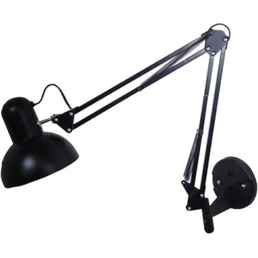 Imagem de Luz De Parede De Braço Oscilante Industrial Preto Ajustável Lâmpada De Arandelas De Parede De Braço Longo De Alumínio Braços Duplos Dobráveis Arquitetura De Trabalho De Montagem Na Parede I