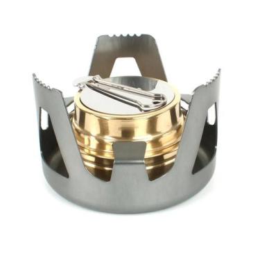 Imagem de Fogão a Álcool Portátil Ultraleve Para Camping, Com Potência De Fogo A