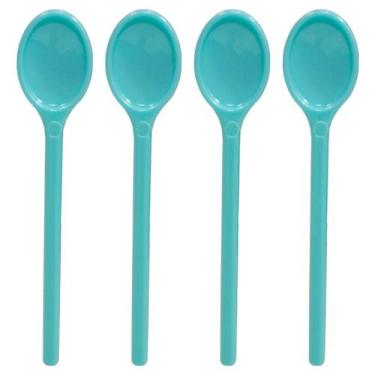 Imagem de Colherzinha de Sobremesa Mini Azul Bebe Com 50 Unidades - Russo Art