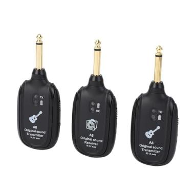 Imagem de WALFRONT Transmissor Sem Fio de Guitarra e Receptor Recarregável de Guitarra Eletrônico Sem Fio para Baixo 2.4GHz