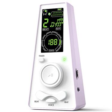 Imagem de Metrônomo digital eletrônico para músicos, piano, violino, instrumento, contagem vocal, temporizador e volume e velocidade de batida, ajustável universal