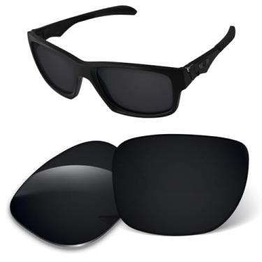 Imagem de Lentes de substituição de 1,6 mm compatíveis com óculos de sol Oakley Jupiter Squared OO9135, antiarranhões e resistentes a impactos, Preto escuro, One Size