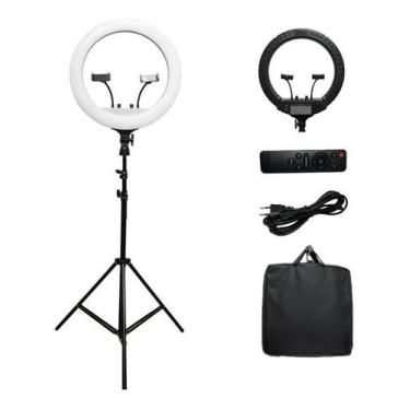 Imagem de Iluminador Ring Light 18 Polegadas 448 Leds 80w com tripe t - Soleste