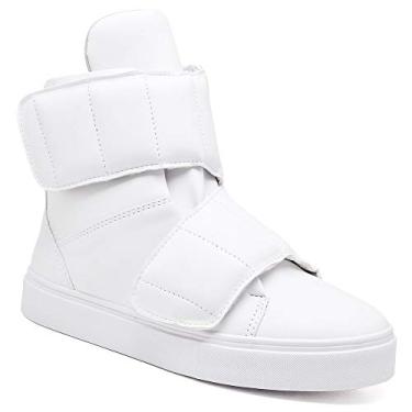 Imagem de Bota Feminina Tenehi Branca Academia com Dois Velcros Conforto (BRANCO, BR, Adulto, Numérico, 34)