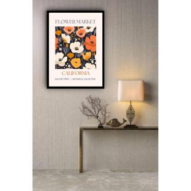 Imagem de Quadro Decorativo California Flower Market - 70X50Cm