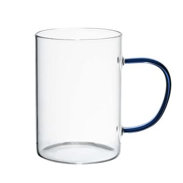 Imagem de Caneca Vidro Boro Com Alça Azul 200 Ml Mimo Style Tc22128