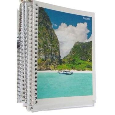 Imagem de Caderno Espiral 1/8 Capa Dura Com 80 Folhas- Pacote 5Un