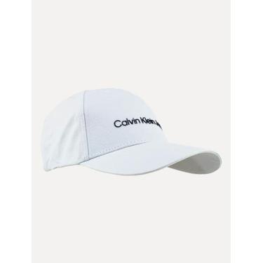 Imagem de Boné Calvin Klein Jeans Sarja Logo Branco, UN