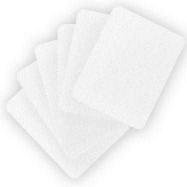 Imagem de Skweawert 12 peças de adesivos de ferro, adesivos de reparo de tecido, tamanho 12,5 x 9,5 cm (12,5 x 9,5 cm), dacron branco, cola forte, decoração de reparo para roupas jeans calça jeans conserto e