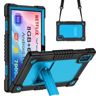 Imagem de Capa para tablet TabneraX UTbook de 10,1 polegadas, capa protetora híbrida infantil à prova de choque, capa rígida, alça de ombro com suporte embutido para tablet TabneraX UTbook 10,1 polegadas/AWOW