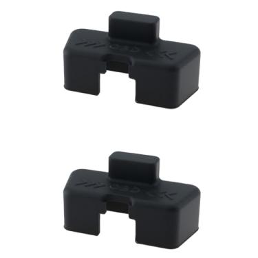 Imagem de OTOTEC 2 peças de capa de interface OBD impermeável antifurto capa protetora de silicone para porta OBD, preta