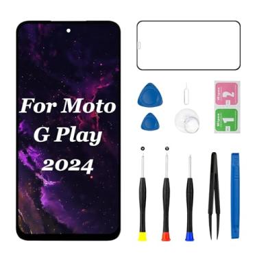 Imagem de Para Motorola G Play 2024 Tela de substituição 6,5 polegadas para Moto G Play Gen 3 Display LCD Touch Screen Digitalizador Kits de reparo