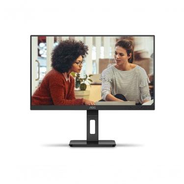Imagem de Monitor Aoc 23,8" Ips Base Ajustavel 100hz Hub Usb Dp Hdmi Vga Vesa 24e3uf-57