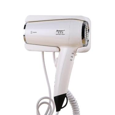 Imagem de Secador de Cabelo Elétrico 1600W - Íons Negativos - Montado em Parede - Cuidados com o Cabelo