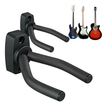 Imagem de Kit Com 2 Suporte De Parede Para Violão Guitarra Baixo Violao Cavaquinho Violino Instrumentos de corda