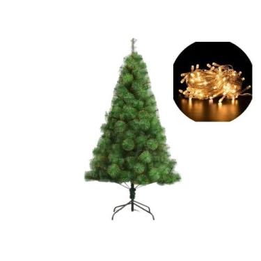 Imagem de Arvore De Natal Pinheiro 2,10 Metros 300 Galhos E Pisca - lojas vm