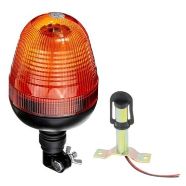 Imagem de AGP.1978 Luzes estroboscópicas de LED piscando de emergência âmbar para trator, empilhadeira, trator, limpa-neve, 60 LEDs 12 V CC (suporte em forma de Y)