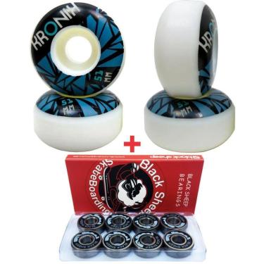 Imagem de Roda Kronik 51mm 98A + Rolamento Black Sheep Red-Unissex