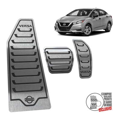 Imagem de Pedaleira Automático + Descanso Nissan Versa 2021 Preto