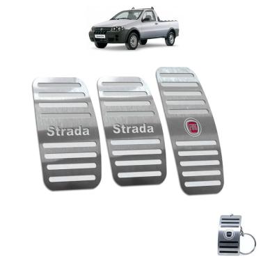 Imagem de Pedaleira Manual Fiat Strada 2000 A 2008 Aço Inox