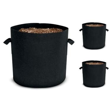 Imagem de Vaso de Feltro 27 Litros - Kit com 3 Unidades - Ideal para Cultivo de Temperos em Casa – NEOGARDEN