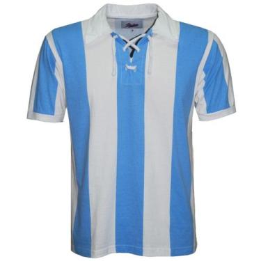 Imagem de Camisa Argentina 1930 Liga Retrô  Listrada GG, Azul, Branco, GG