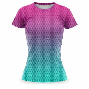 Imagem de Blusa Feminina Academia Estampada Fitness Caminhada Treino Corrida Cam