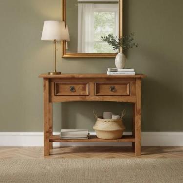 Imagem de Aparador 2 Gavetas Madeira Maciça - stox, Carvalho