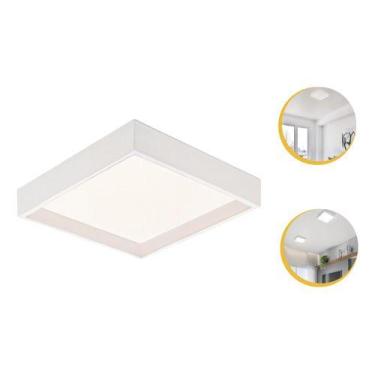 Imagem de Kit 3 Painel Sobrepor Led 24w Recuado 3000k 4000k 6500k Biv. - Embu Le