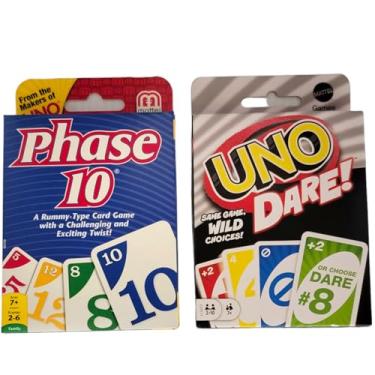 Imagem de Mattel Uno Dare and Phase 10 Bundle Pack of 2 Games