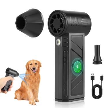 Imagem de Gavzrt 130.000 RPM Mini Jet Fan Vento, Mini Ventilador a Jato Vento, Sem Fio Super Jet Fan, Mini Soprador Portátil a Jato, Mini Soprador Espanador de Ar para Carro