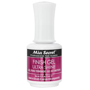 Imagem de Mia Secret Gel de acabamento UV 15 ml – Top Coat de gel profissional de alto brilho para acabamento de unhas de acrílico aprimorado