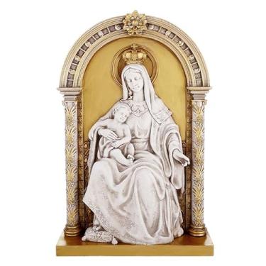 Imagem de Avalon Gallery Decoração de casa cristã - Madonna e criança placa de parede católica ou estatueta de mesa, 36,2 cm A, mãe do bom conselho